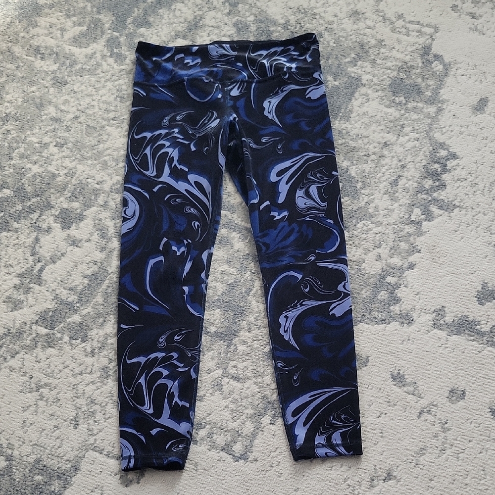 Athleta Elation Velvet Tight Leggings with Dynamic Swirl Pattern